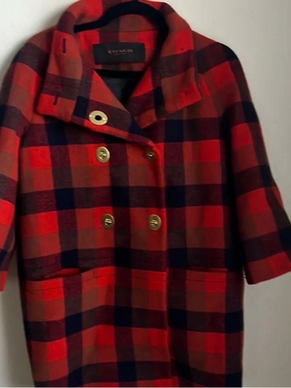 Coach Plaid Jacket